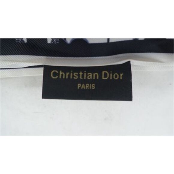 2 Christian Dior silk scarves black / white Designer - Picture 10 of 10